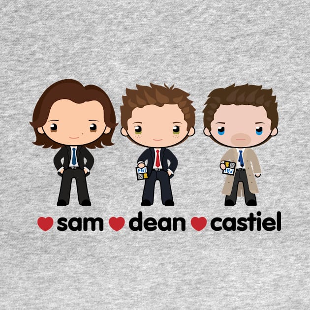 Love Sam, Dean & Castiel by KYi